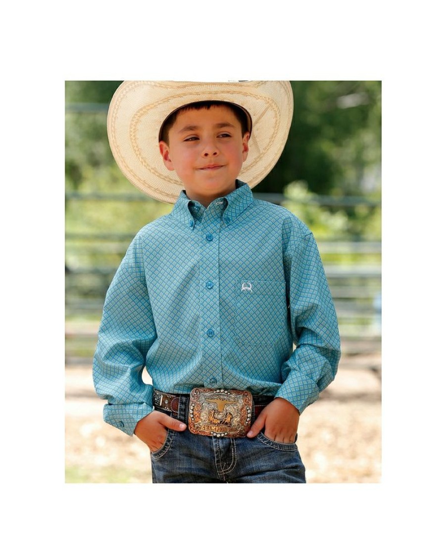 Wholesale Cinch@ Boys' Classic Print Ls Shirt | * New