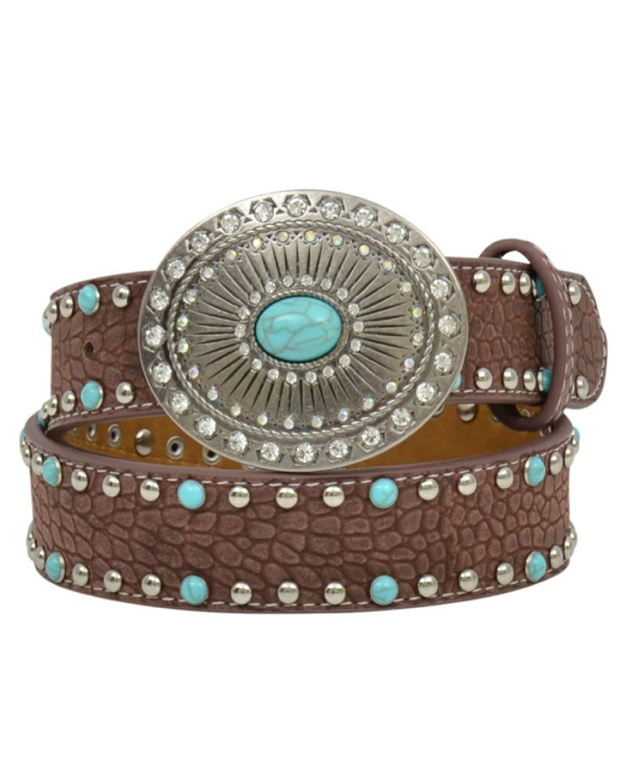 Exclusive Angel Ranch@ Girls' 1 1/4 Brown Fashion Belt | * Clearance