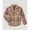 Free Delivery Wrangler@ Boys' Infant Ls Plaid Shirt | * Hot