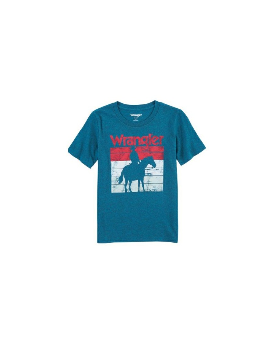 Outlet Sale Wrangler@ Boys' Ss Logo Tee | * Clearance