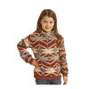 Outlet Sale Rock And Roll Cowgirl@ Girls' Aztec Sherpa Pullover | * Best