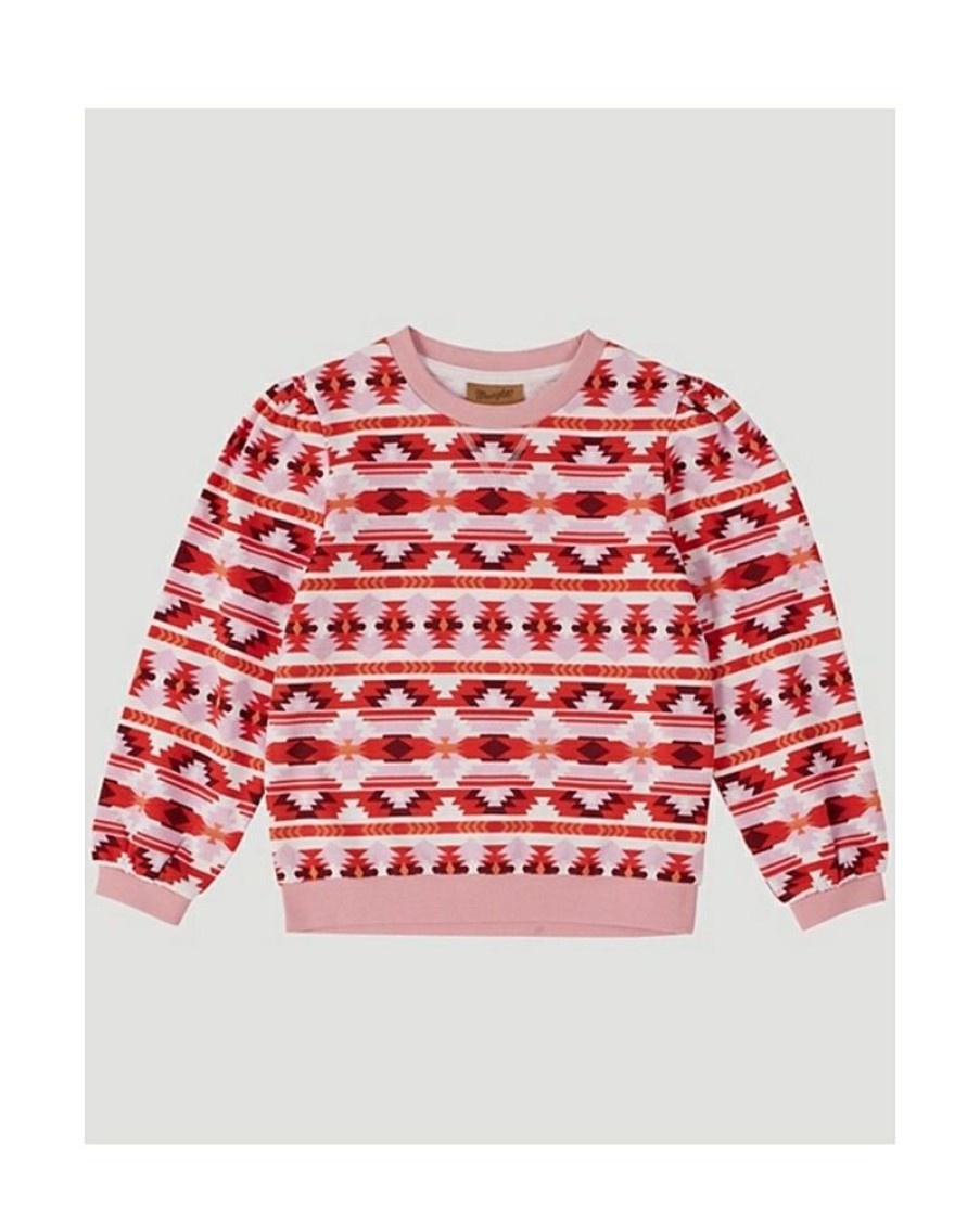 Outlet Sale Wrangler@ Girls' Ls Print Sweatshirt | * Clearance