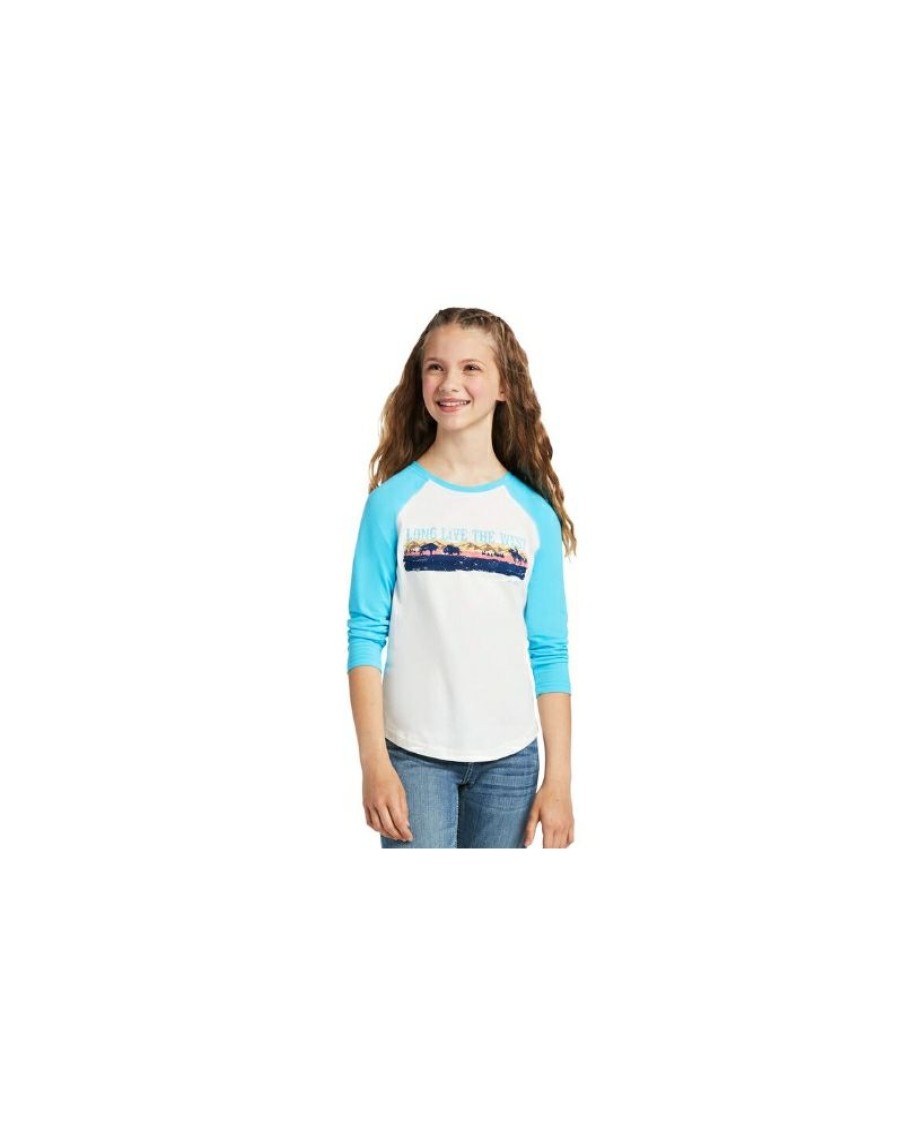 Offering Discounts Ariat@ Girls' Long Live The West Tee | * Clearance