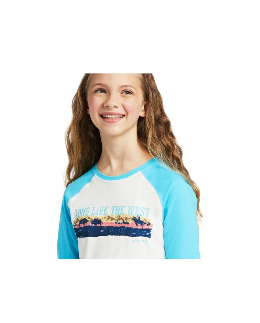 Offering Discounts Ariat@ Girls' Long Live The West Tee | * Clearance