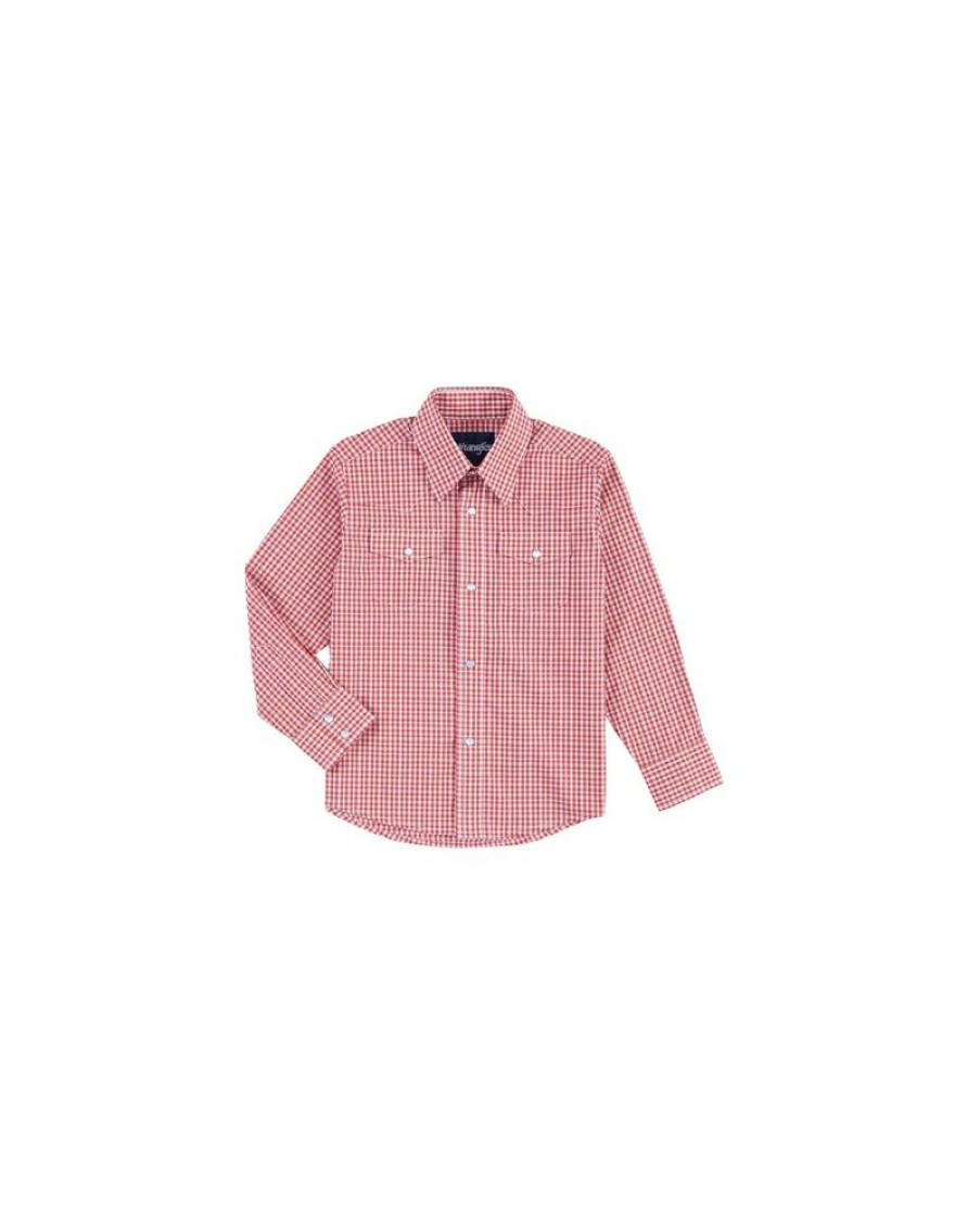 Good Quality Wrangler@ Boys' Wrinkle Resistant Shirt | * Wholesale