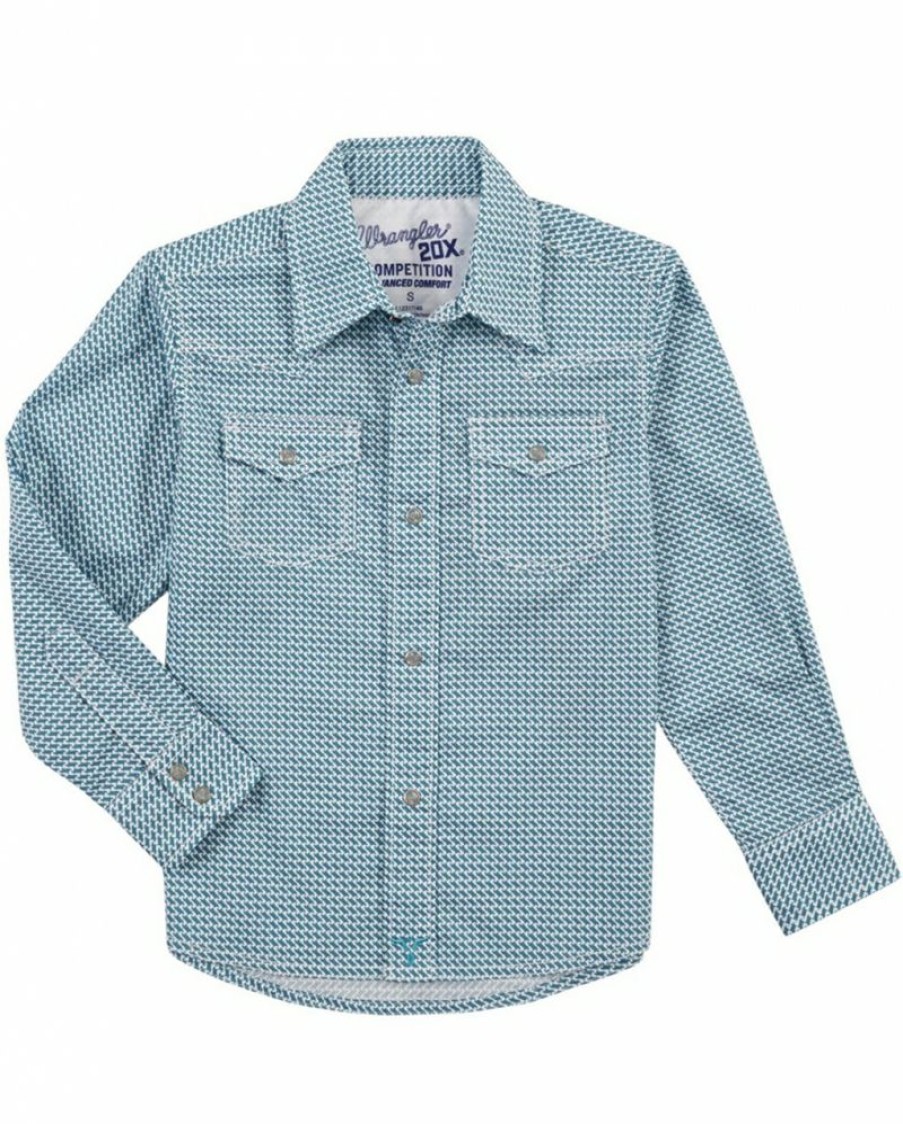 Free Delivery Wrangler@ 20X@ Boys' Ac Ls Snap Shirt | * Online