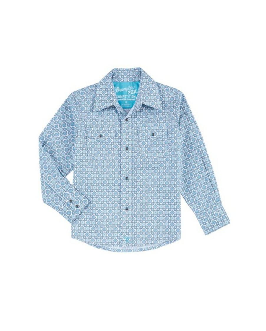 Best Guaranteed Wrangler@ 20X@ Boys' Ac Western Snap Shirt | * Wholesale