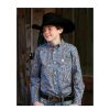 Lower Price Cinch@ Boys' Ls Paisley Button Down Shirt | * New