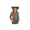 Online Sale Rock And Roll Cowgirl@ Girls' Geo Stripe Ls Snap Shirt | * Clearance