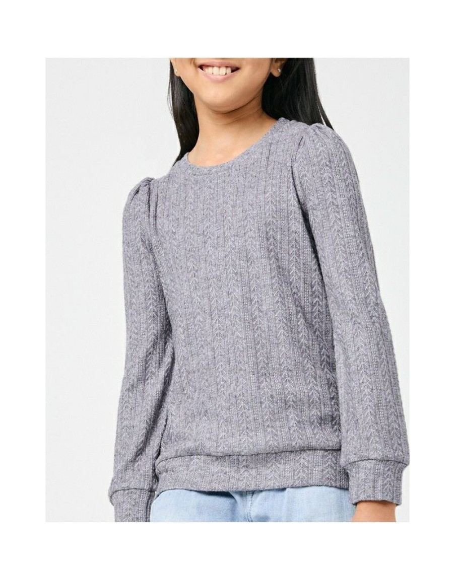 Wholesale Girls' Hayden Ls Cable Knit Top | * Wholesale