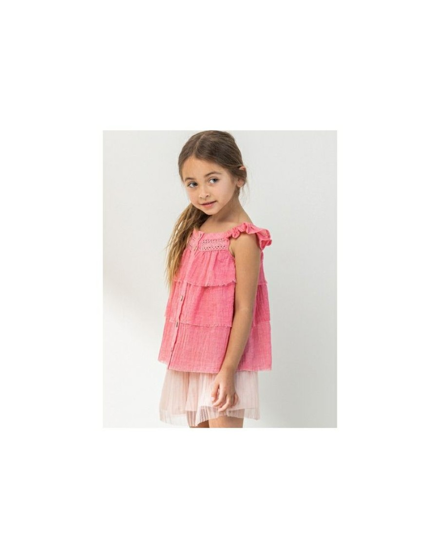 Best Price Oddi@ Girls' Sleeveless Tiered Top | * Hot