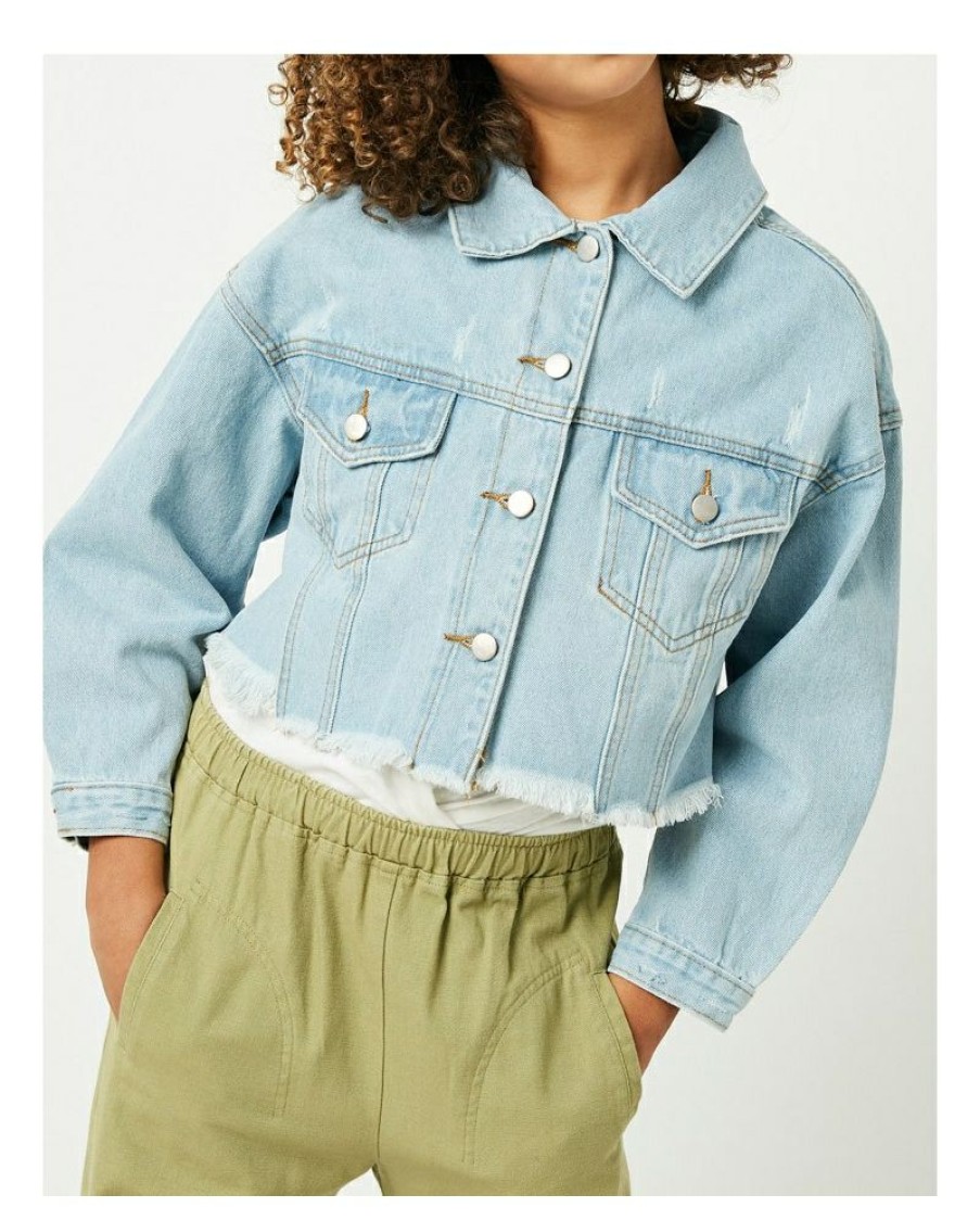 New Girls' Hayden Cropped Denim Jacket | * Best