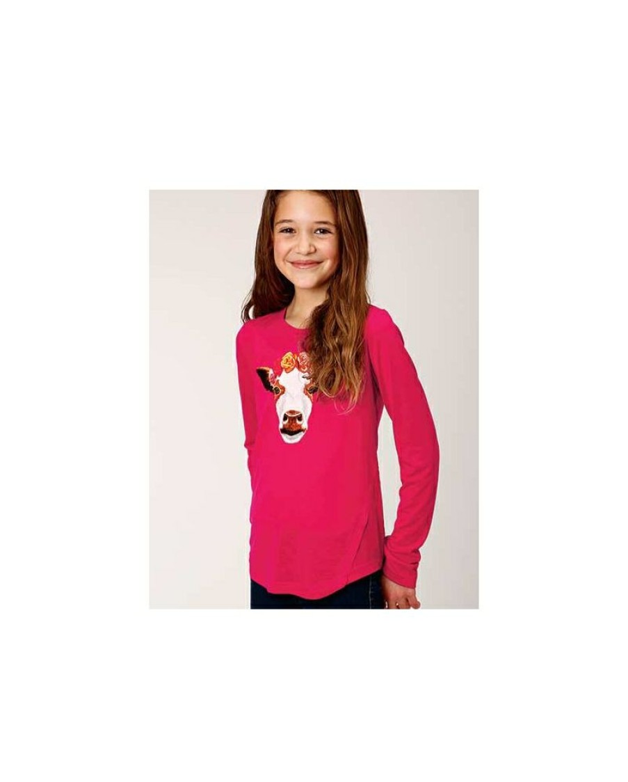 Best Sellers Roper@ Girls' Cow Long Sleeve Top | * New