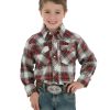 Quick Delivery Wrangler@ Boys' Western Flannel Shirt Assorted | * New