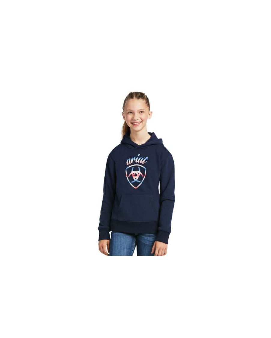 New Ariat@ Girls' Serape Sqript Logo Hoodie | * Best