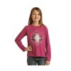 Clearance Sale Rock And Roll Cowgirl@ Girls' Aztec Skull Ls Tee | * Clearance