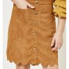 Free Delivery Girls' Scalloped Faux Suede Skirt | * Online