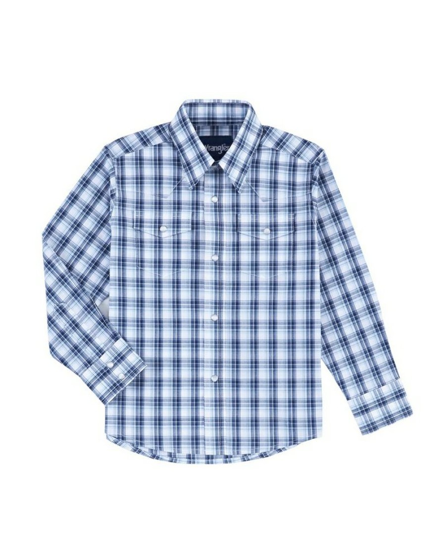 New Wrangler@ Boys' Wrinkle Resistant Ls Plaid | * Best