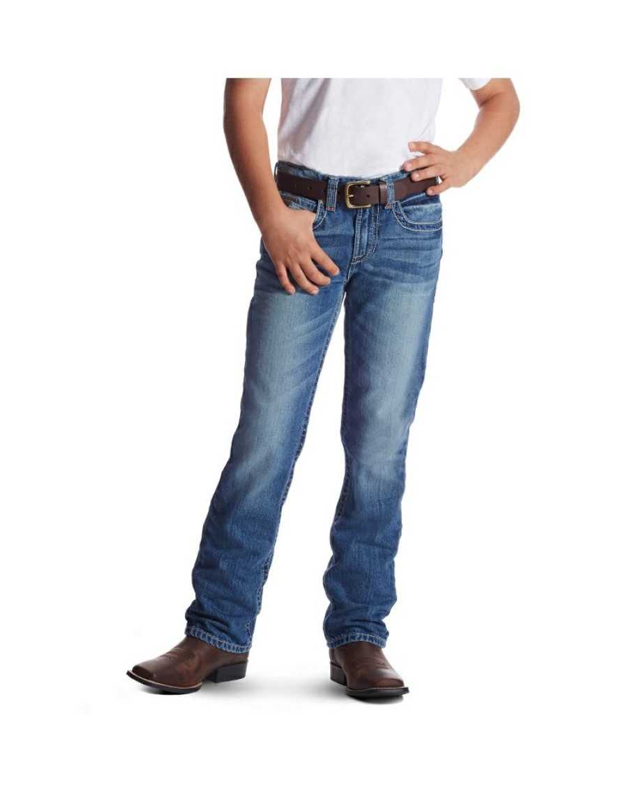 Clearance Ariat@ Boys' B5 Charger Slim Straight Jeans | * Hot