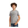 Best Guaranteed Ariat@ Boys' Ss Rope Shield Logo Tee | * Best