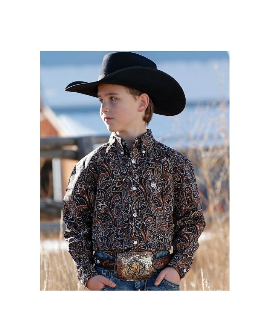 Offering Discounts Cinch@ Boys' Classic Print Ls Shirt | * New