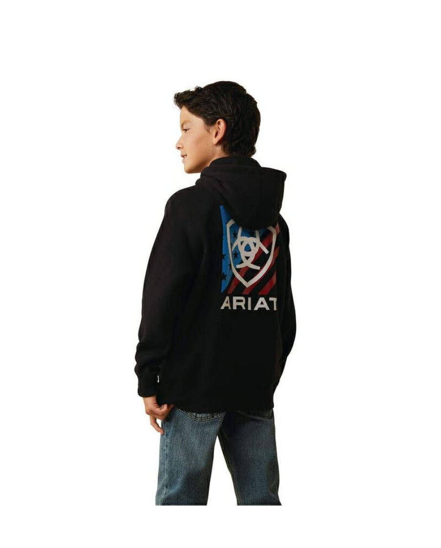 Clearance Sale Ariat@ Boys' Americana Block Hoodie | * Hot