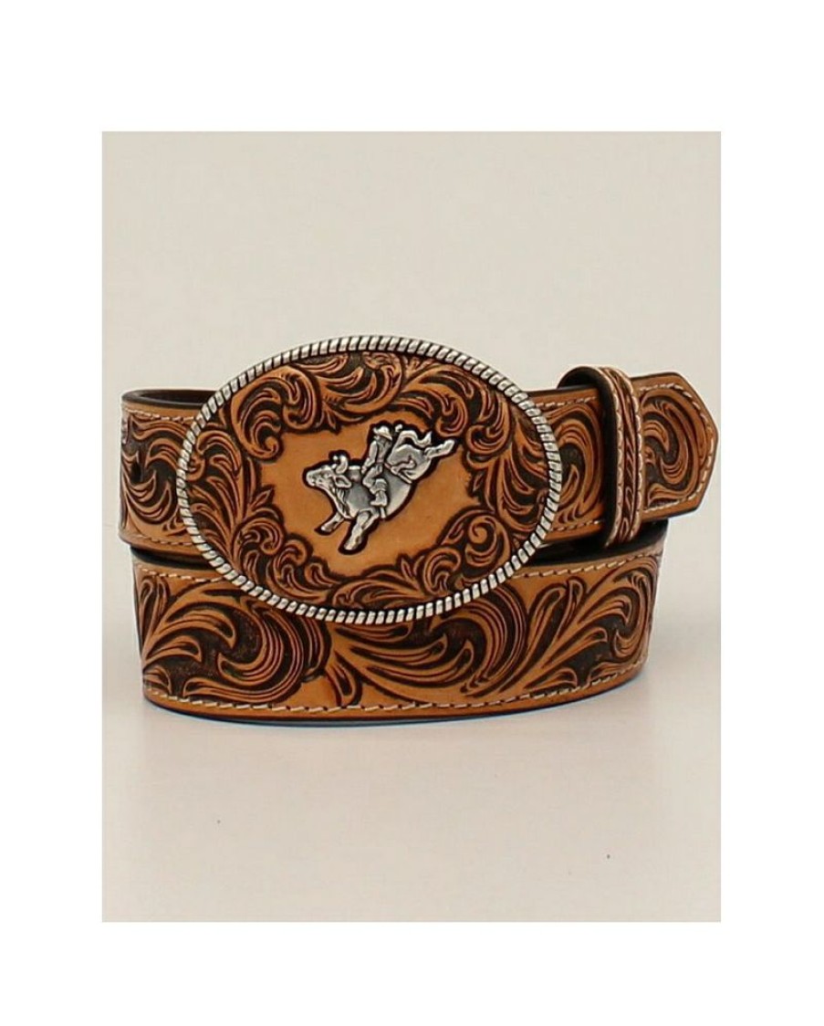 Best Sellers M&F Western Products@ Boys' Tooled Bullrider Belt | * Clearance