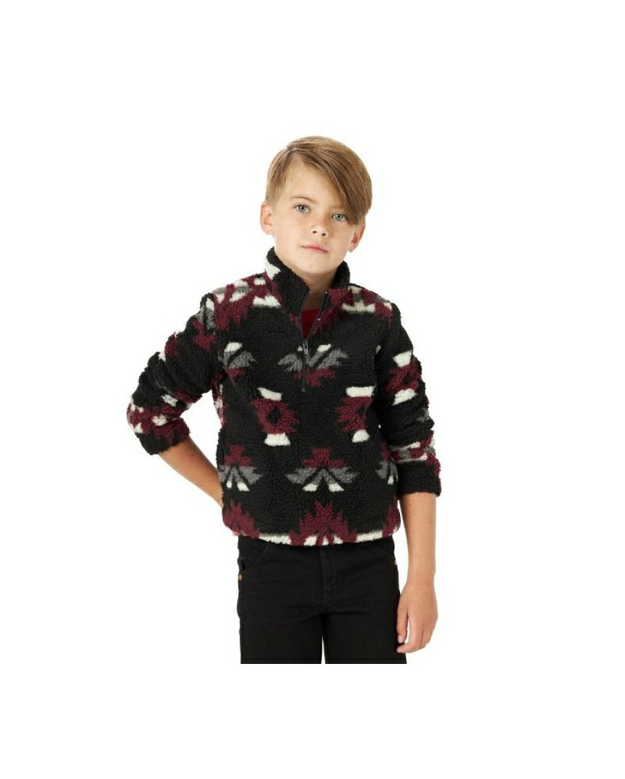 Quick Delivery Wrangler@ Boys' Sherpa 1/4 Zip Pullover | * Wholesale