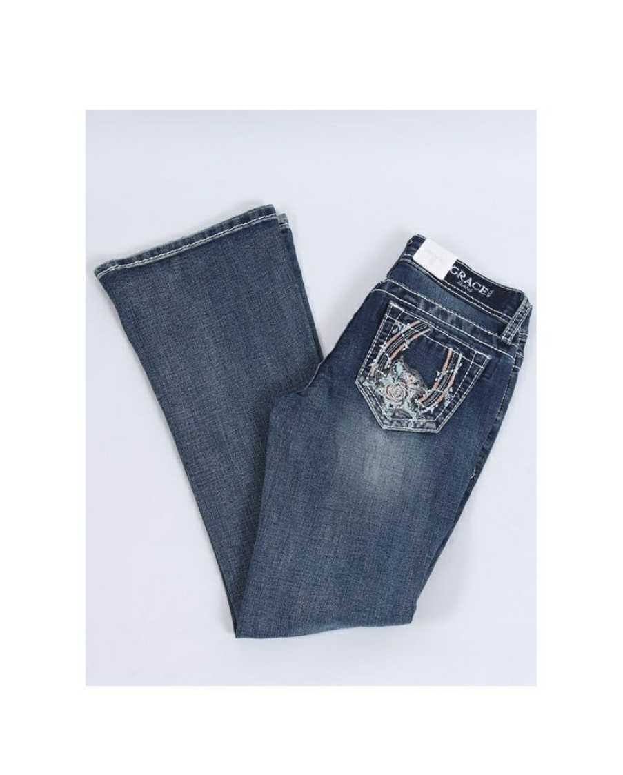 Lower Price Grace In La Girls' Horseshoe Bootcut Jeans | * Clearance