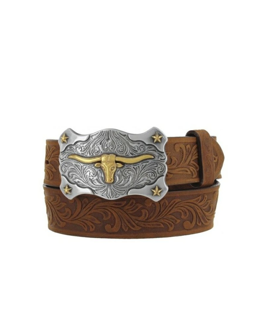 Exclusive Tony Lama@ Boys' Little Texas Longhorn Belt | * Wholesale