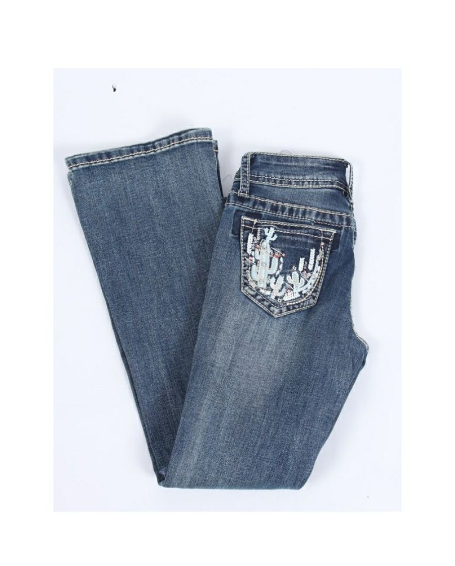 Quick Delivery Grace In La Girls' Bootcut With Cactus Jeans | * Best