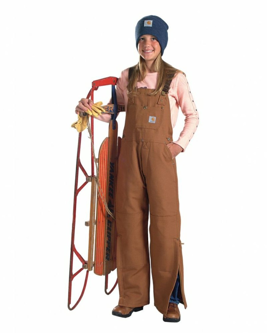 Quick Delivery Carhartt@ Kids' Duck Bib Overall Lined Youth | * Clearance