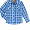 Outlet Sale Wrangler Retro@ Boys' Long Sleeve Snap Shirt | * New