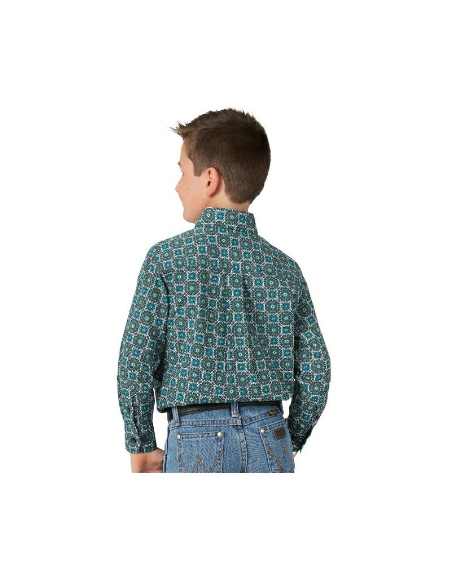 Quick Delivery Wrangler@ Boys' Classic Buttondown Shirt | * Online