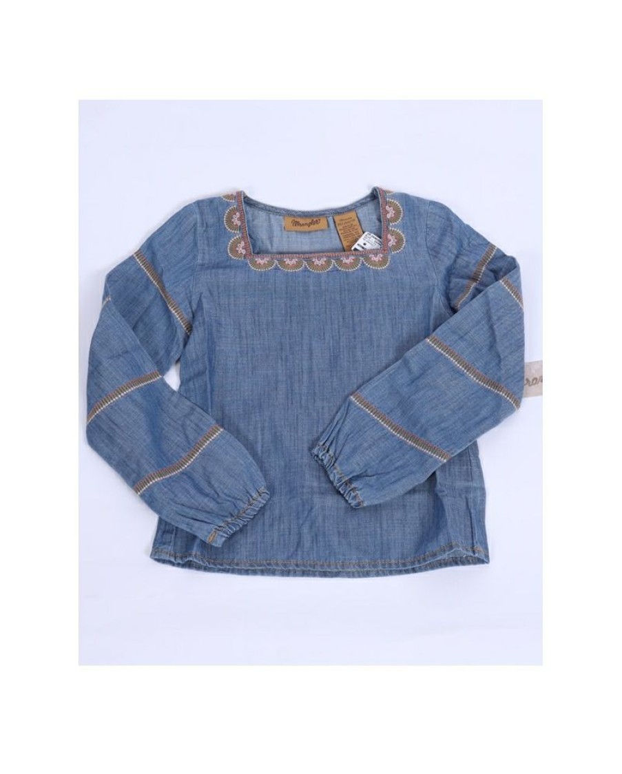 Discounts Wrangler@ Girls' Embroidered Peasant Top | * New