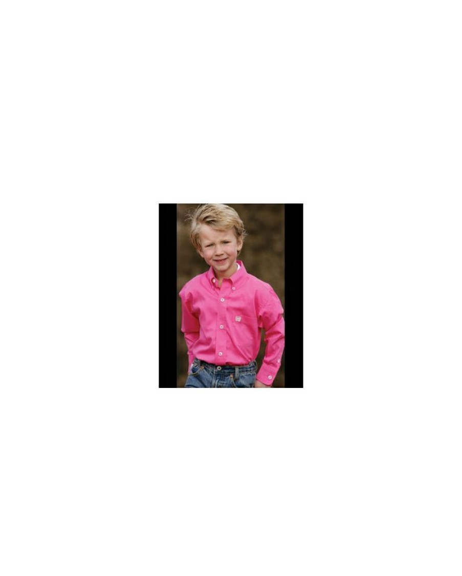 Discounts Cinch@ Boys' Solid Pinpoint Shirt | * Clearance