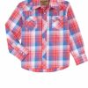 New Wrangler Retro@ Boys' Long Sleeve Snap Shirt | * Best