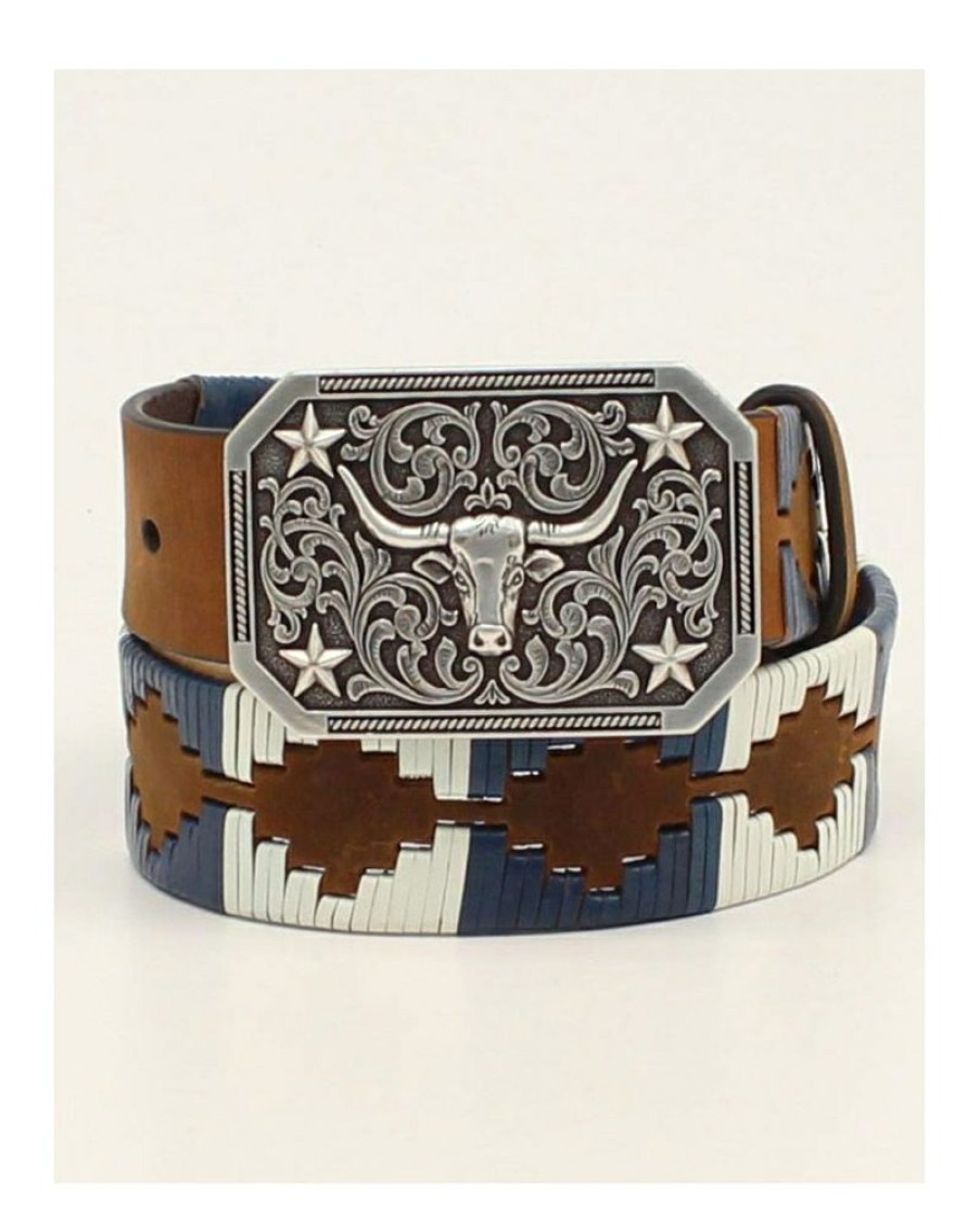 Clearance Sale M&F Western Products@ Boys' Southwest Laced Belt | * Clearance