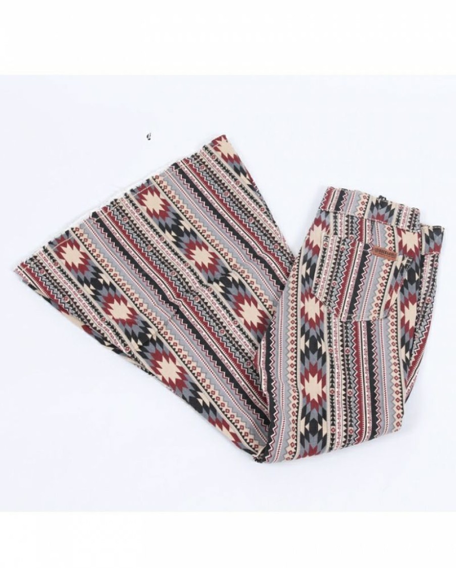 Free Delivery Rock And Roll Cowgirl@ Girls' Aztec Stripe Bb Flare | * Best