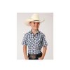 Best Guaranteed Roper@ Boys' Ss Snap Plaid Shirt | * Hot