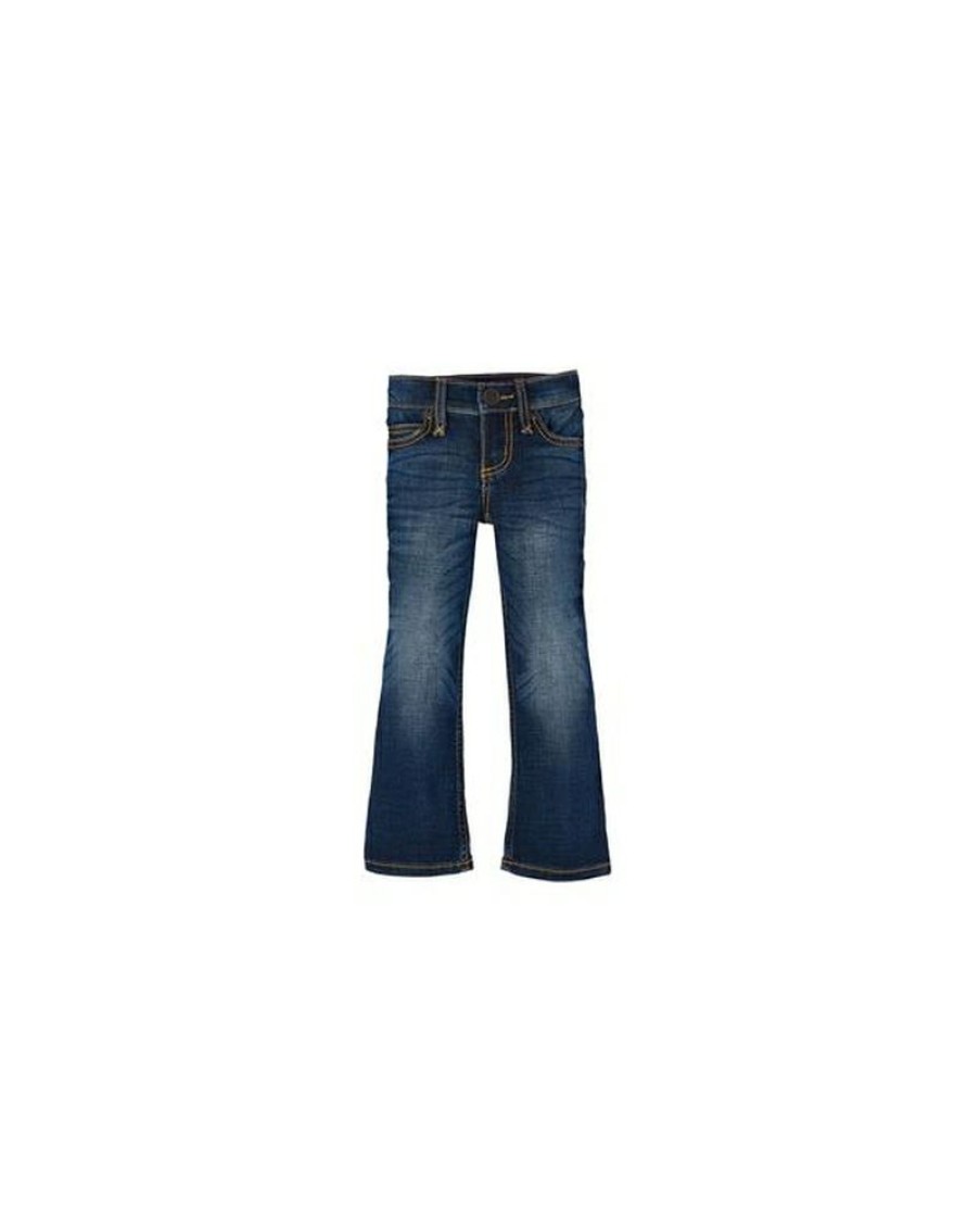 New Wrangler@ Girls' Boot Cut Medium Blue Jeans | * Online