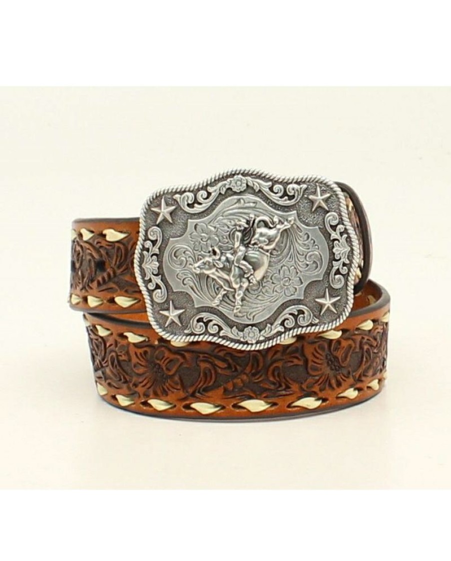 Discounts Nocona Belt Co.@ Boys' Tooled Bullrider Belt | * Wholesale