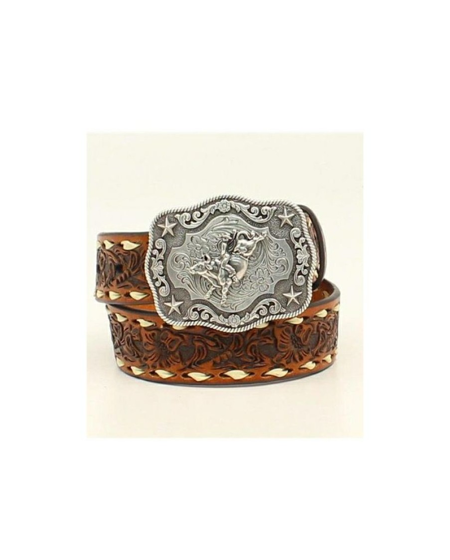 Discounts Nocona Belt Co.@ Boys' Tooled Bullrider Belt | * Wholesale