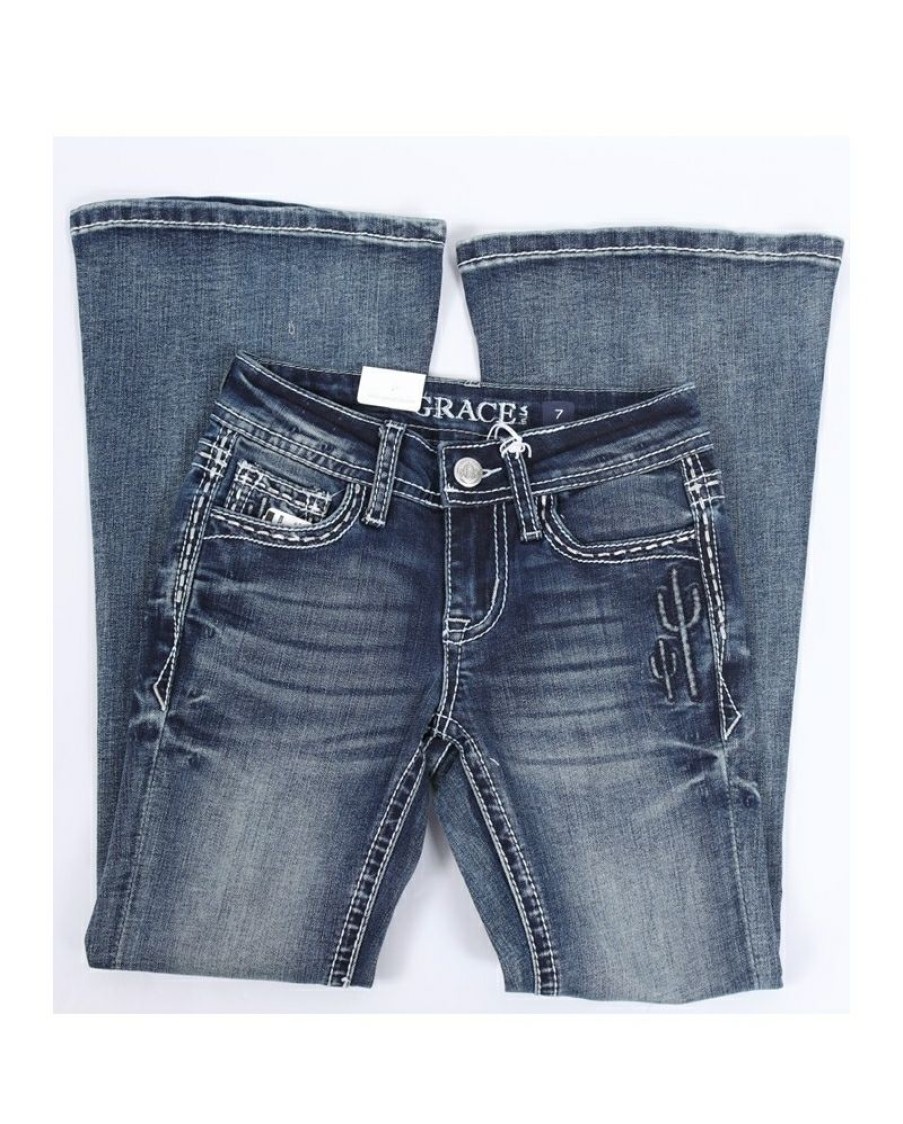 Exclusive Grace In La Girls' Cactus Bootcut Jean | * Online